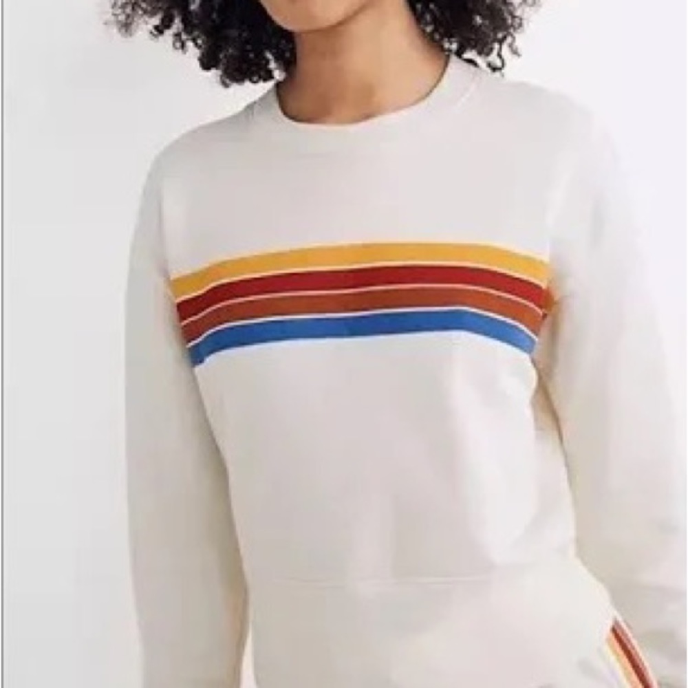 Madewell Rainbow Crewneck